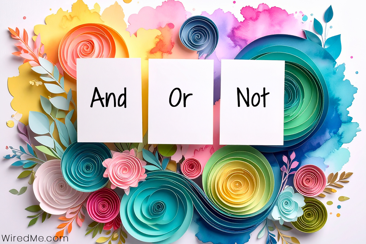 boolean logic for kids, and | or | not