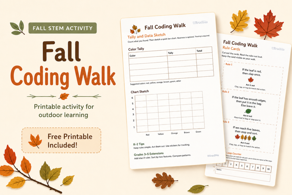 Fall STEM Coding Activities: If–Then Leaf Hunt